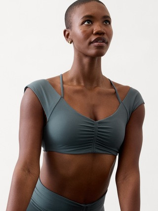 Cinch Built-In Bra Crop Tee | Athleta