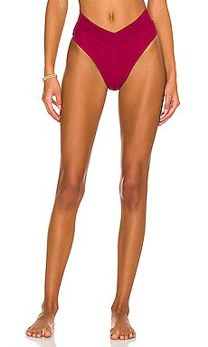 L*SPACE Court Bikini Bottom in Cabernet from Revolve.com | Revolve Clothing (Global)