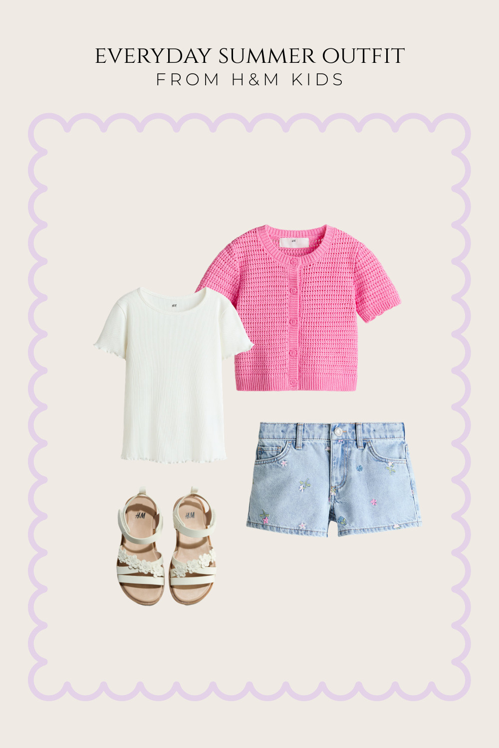 Cute and simple everyday outfit ideas for little girls featuring comfortable H&M kids clothing perfect for daycare, playtime and easy daily wear. 

 #LTKsummer #LTKkids