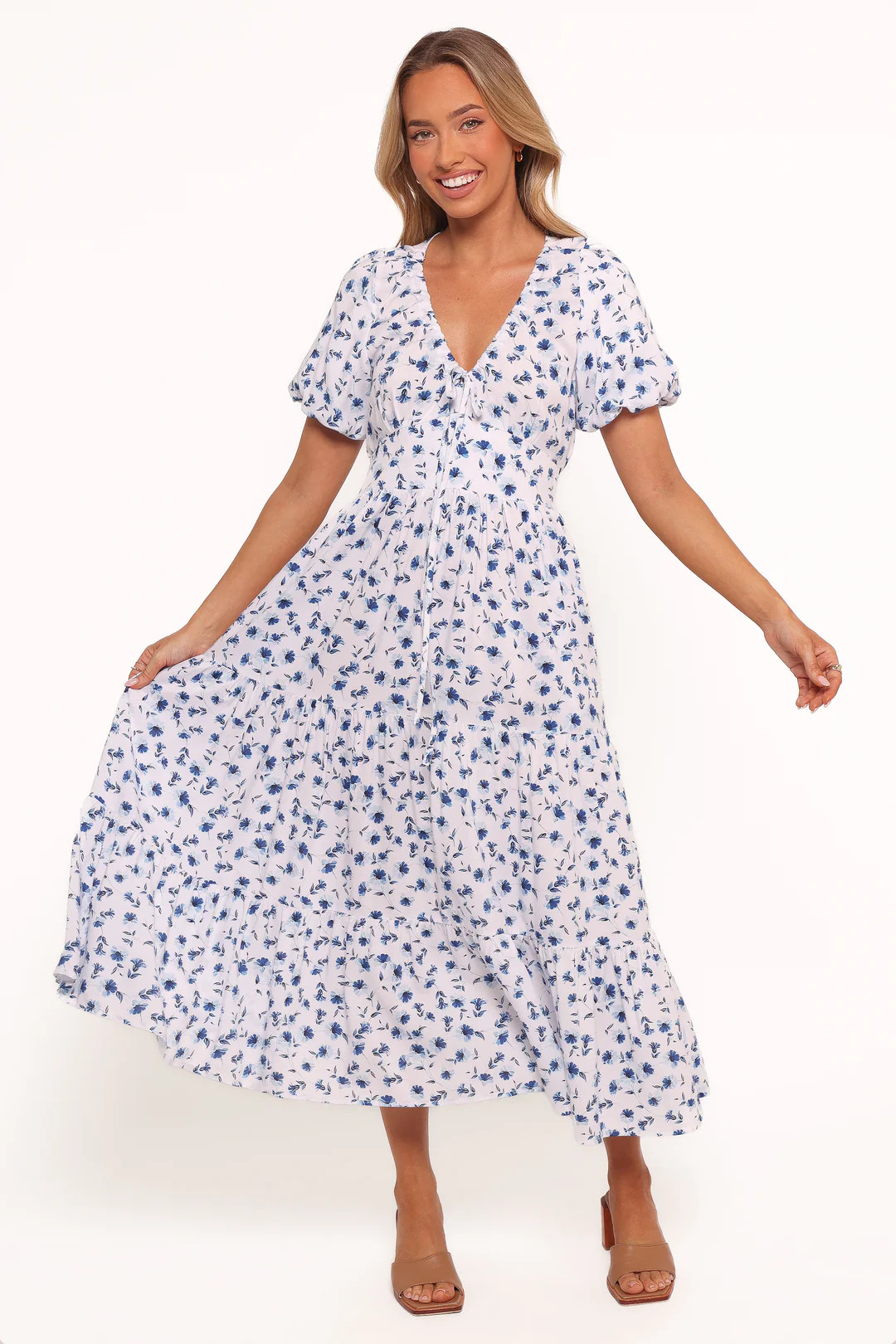 Roberts Maxi Dress - Blue Ditsy Floral | Petal & Pup (US)