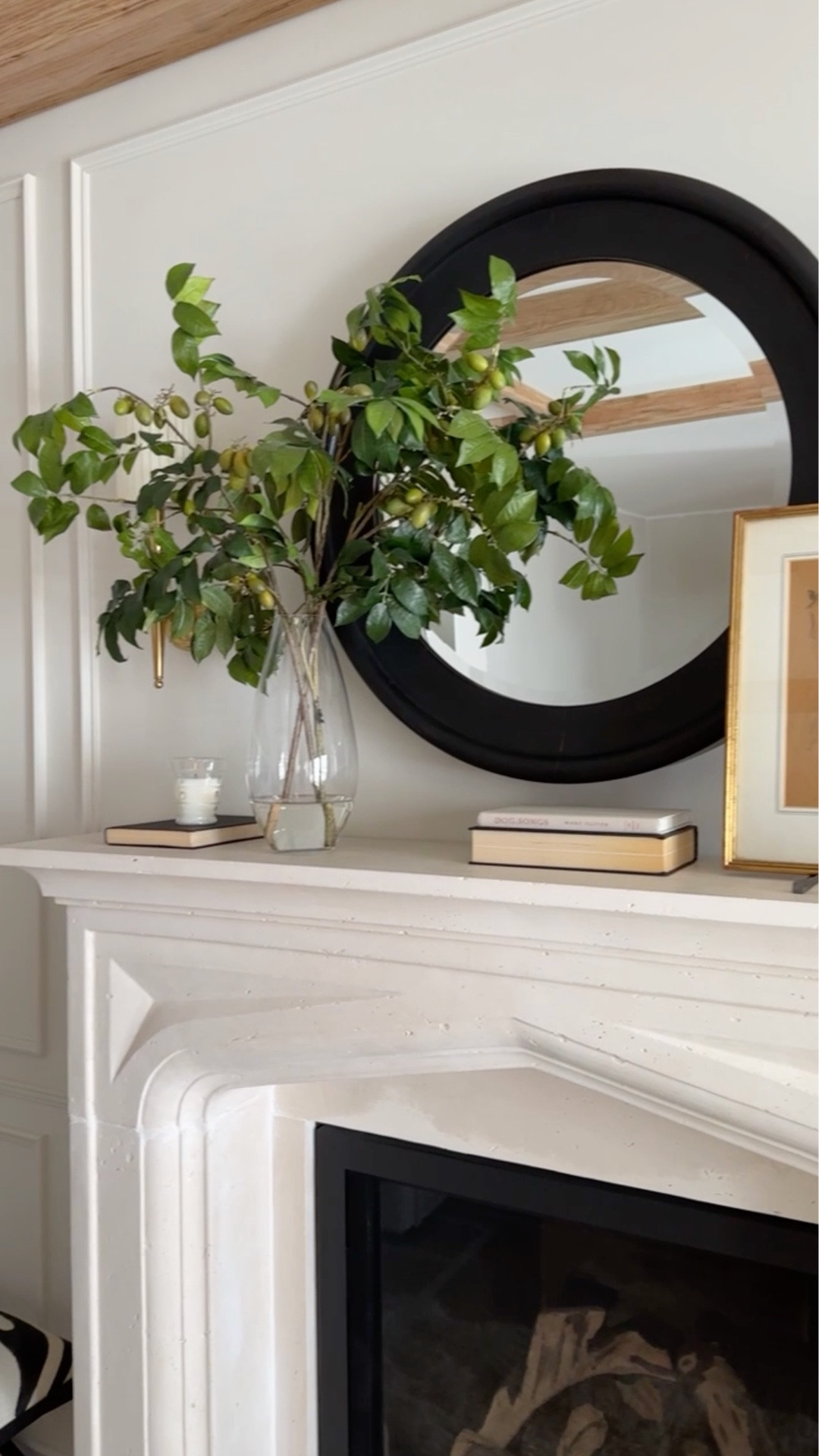 Adding a touch of greenery to the mantel to brighten things up this time of year...

#LTKFindsUnder100 #LTKHome