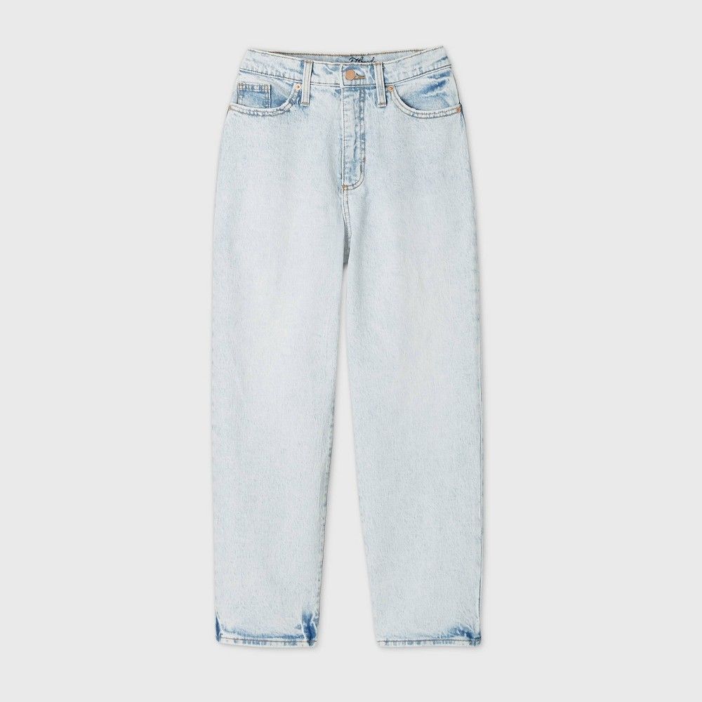 Women's High-Rise Vintage Straight Cropped Jeans - Universal Thread Light Blue 10 | Target