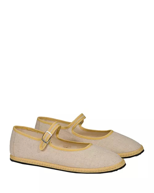 Women's Classic Linen Mary Jane Flats | Bloomingdale's (US)