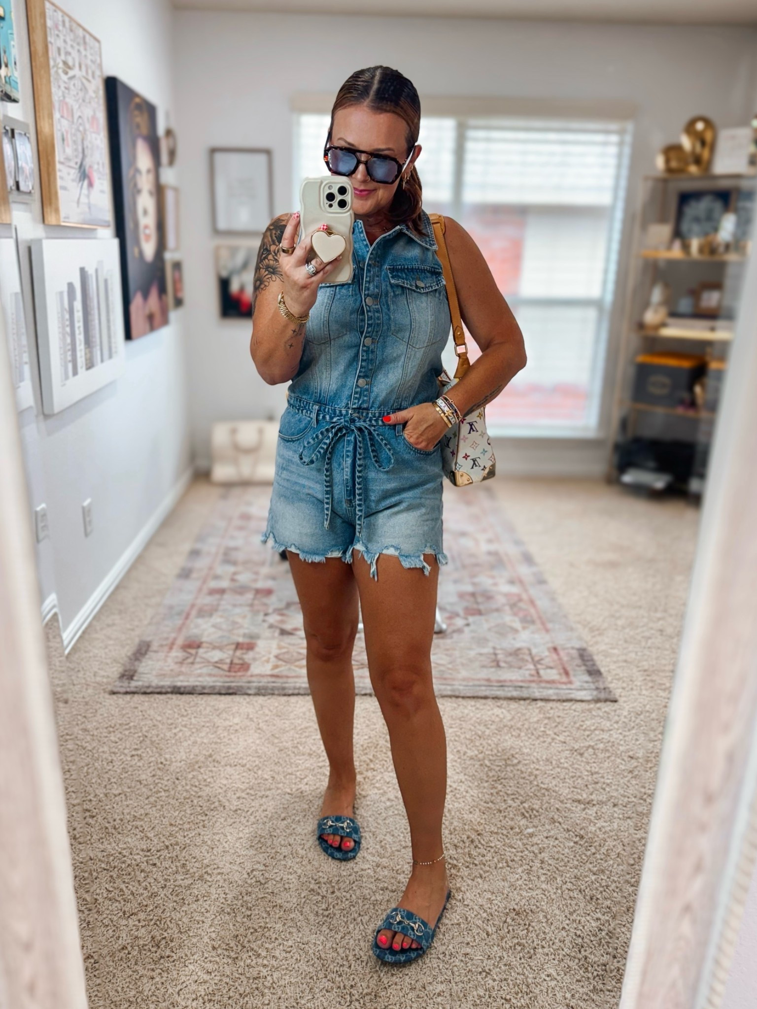 Friday OOTN in this VICI denim romper 🩵

#LTKootd #LTKOver40