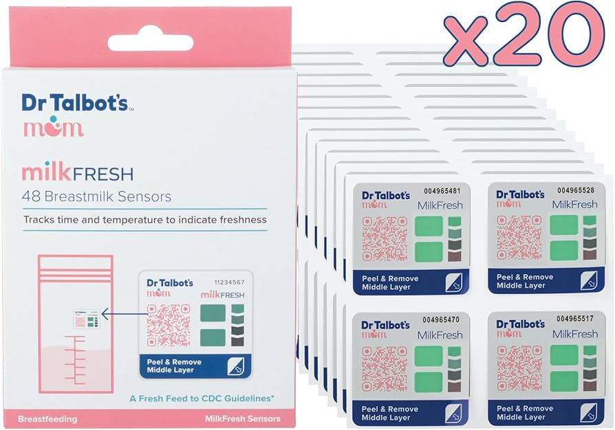 Dr. Talbot's Mom MilkFresh Breast Milk Sensors - Track Freshness of Pumped Milk with App. Manage ... | Amazon (US)