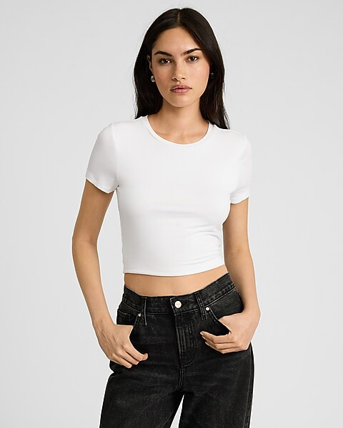 Supersoft Fitted Crew Neck Short Sleeve Baby Tee | Express