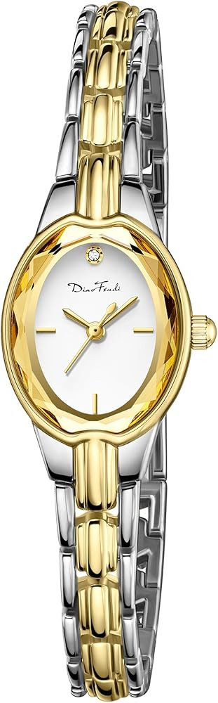 Diaofendi Gold Watches for Women Easy Read Ladies Quartz Wrist Watches with Small Vintage Bracele... | Amazon (US)