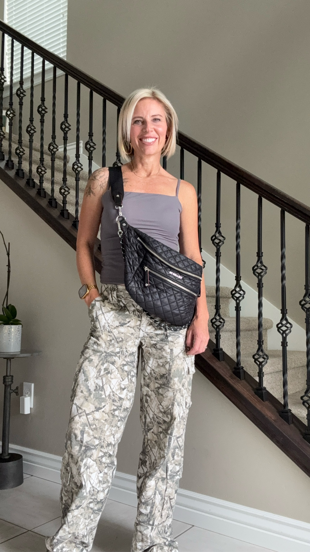 ✨ Fall transition made easy ✨
Camo pants + a simple tank. Layer with your fave jacket and sneakers or boots to take this look from warm afternoons to crisp evenings. 🍂

#FallStyle #OOTD #CamoCool #EffortlessStyle #FallTransition