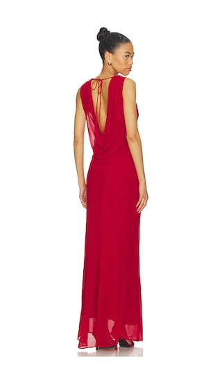 Nadia Maxi Dress in Deep Red | Revolve Clothing (Global)