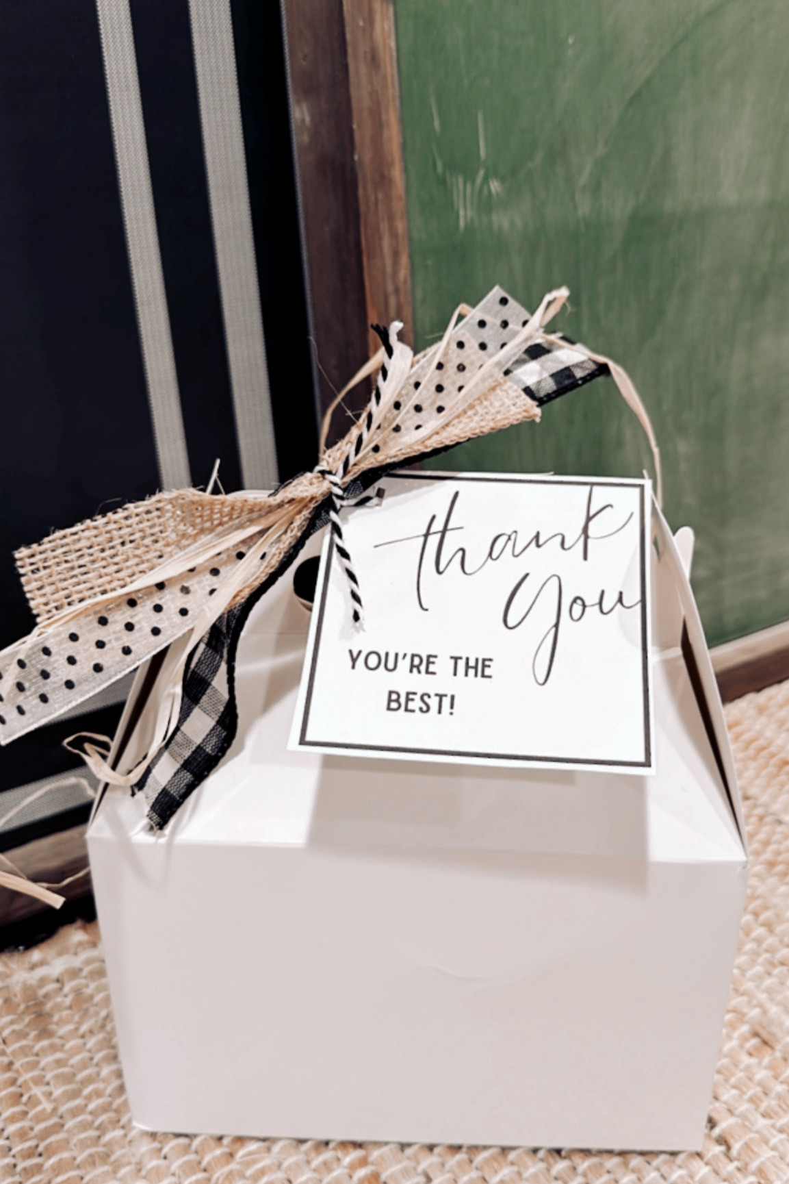 Administration Day, Co Worker Gift Idea & Thank You Gift Idea! Fill this little box with their fav drink, snack & the cutest you’re the best candle! Happy Gifting 🖤

#LTKGiftGuide