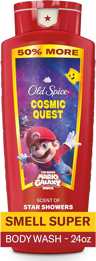 Old Spice Body & Face Wash for Men, x The Super Mario Galaxy Movie, 3X Defense, 24/7 Shower Fresh... | Amazon (US)