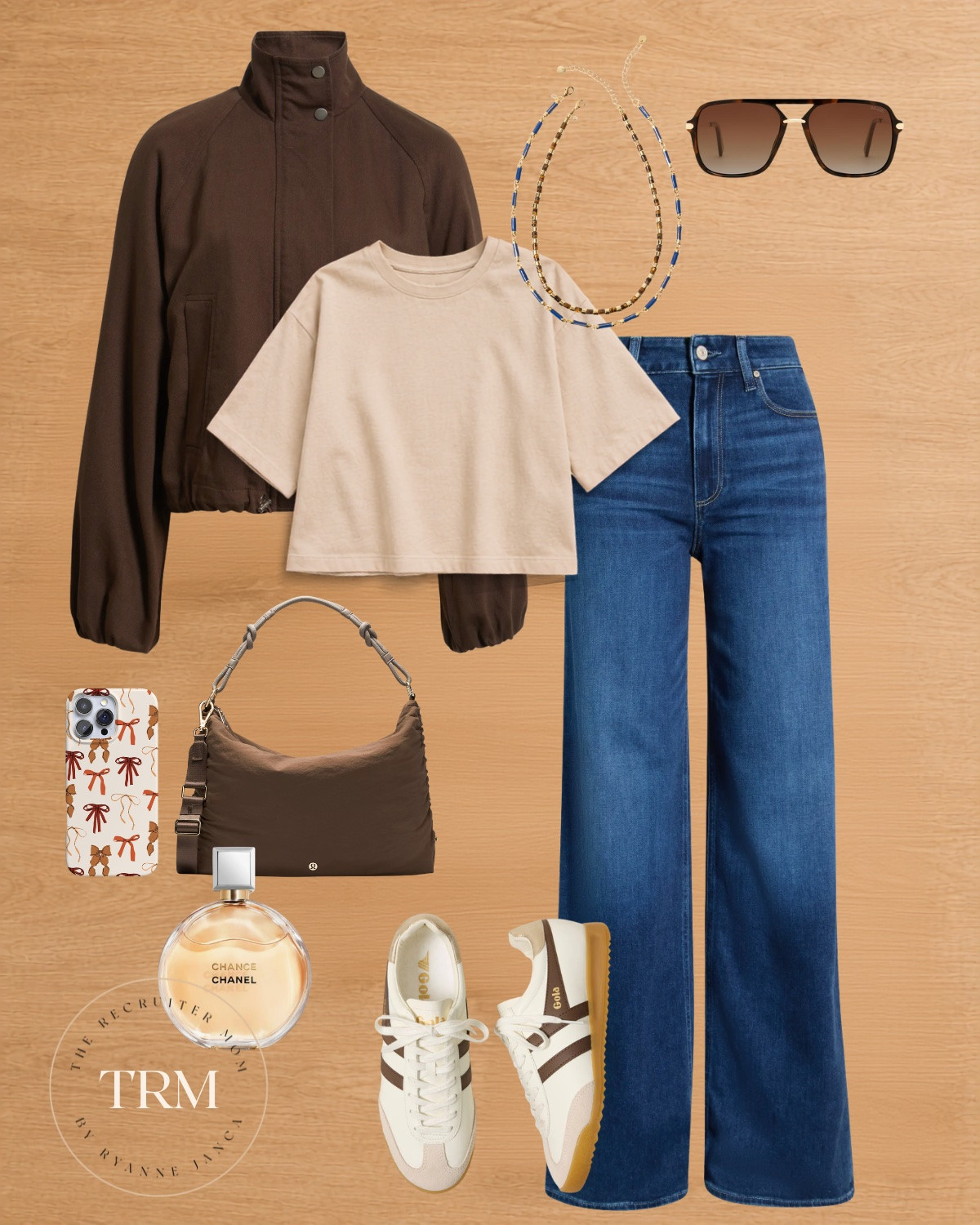 Easy fall layers are my favorite. 🤎 A lightweight jacket, wide-leg jeans and sneakers make this one perfect for everyday!

#LTKSeasonal #LTKOver40 #LTKMidsize