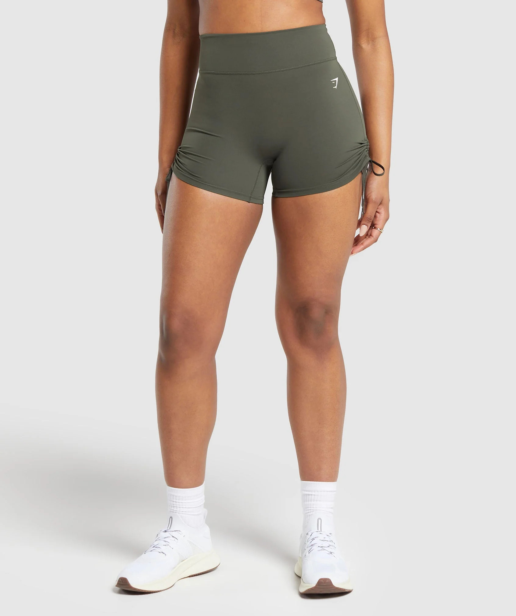 Gymshark Ruche Shorts - Strength Green | Gymshark US