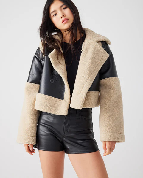 ALAINA COAT BLACK | Steve Madden (US)