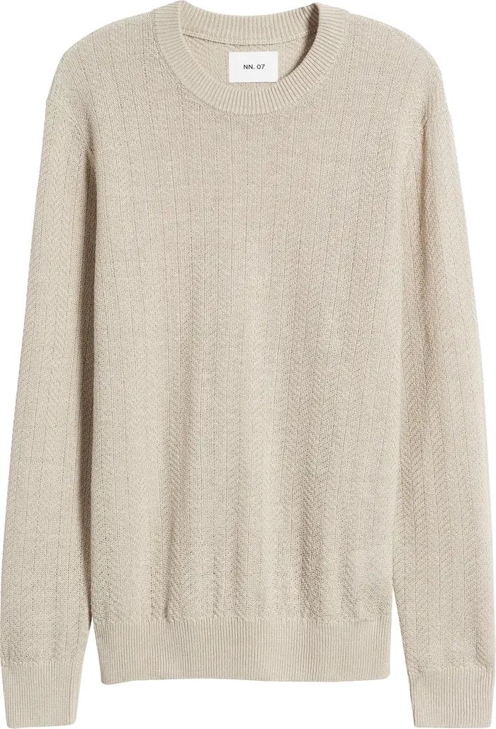 NN07 Jaden 6634 Linen Crewneck Sweater | Nordstrom | Nordstrom