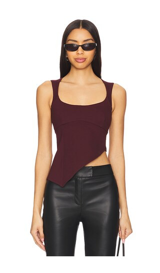Penn Top in Oxblood | Revolve Clothing (Global)