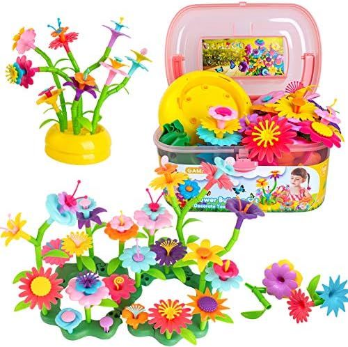 GAMZOO Flower Garden Building Toys for Girls 3-6 Year Old - Best Birthday Gift for Preschool Todd... | Amazon (US)