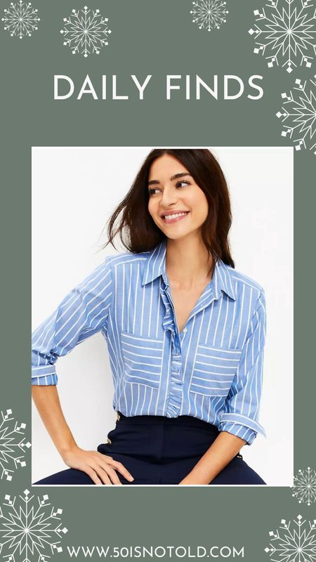 Women’s Work Outfit | Teacher Style | Button Down Shirt | Blue and White Striped Shirt 

#LTKstyletip #LTKworkwear #LTKSeasonal