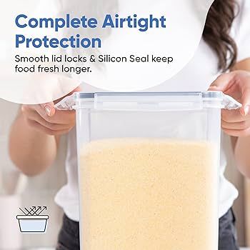 Chef's Path Extra Large Food Storage Containers with Lids Airtight (6.5L|220 Oz|2 Pack) for Flour... | Amazon (US)