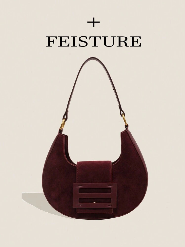 1pc Europese en Amerikaanse vintage matte halve maan schoudertas onder de arm, geschikt voor meis... | SHEIN