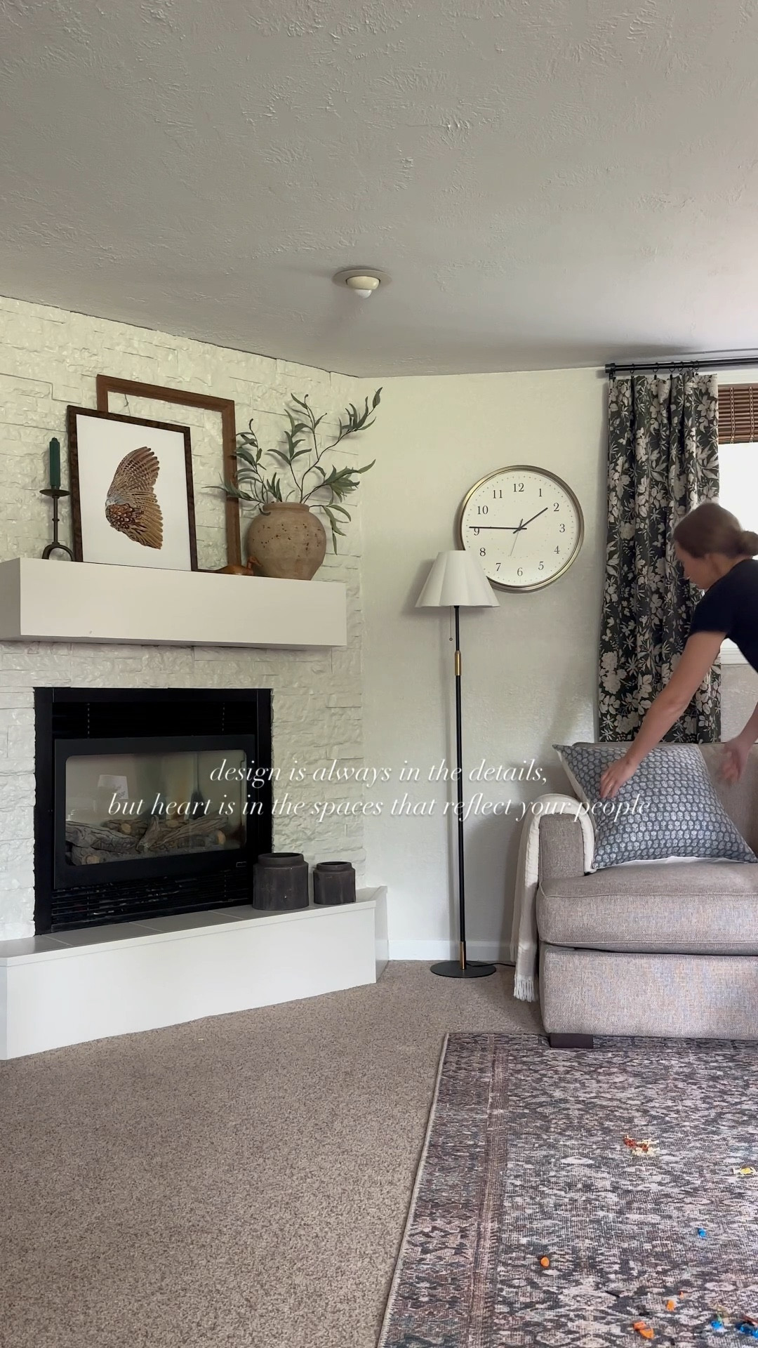 basement makeover: fireplace styling

#LTKHome