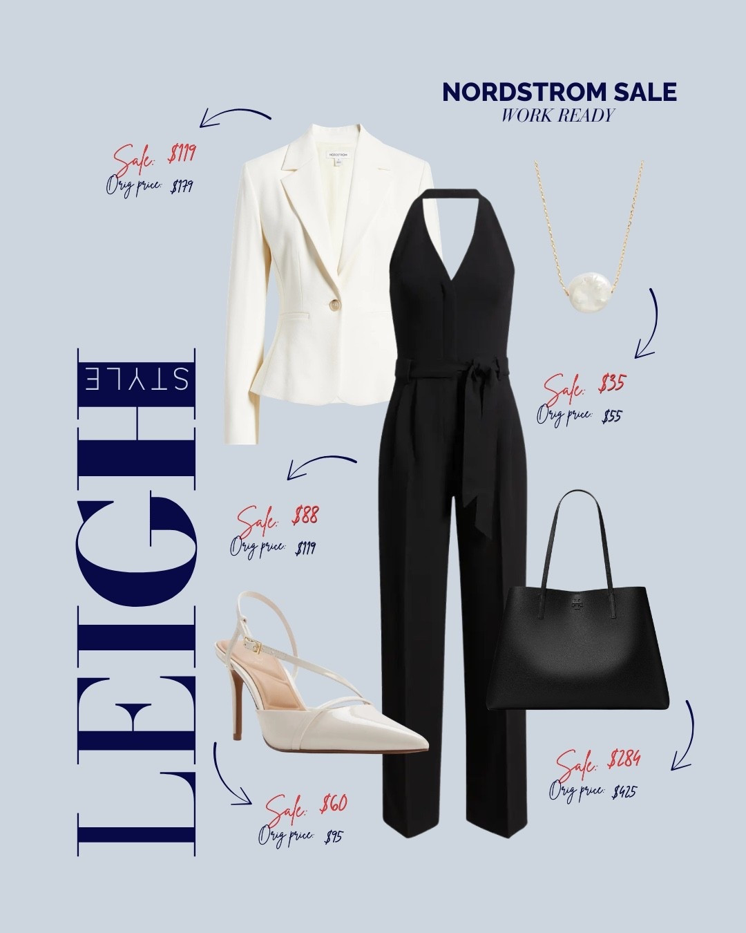 Workwear, elevated. 🤍 These Nordstrom Sale finds are polished, timeless, and office-ready.

Nordstrom Sale, Nordstrom Anniversary Sale, workwear, office outfit, business casual, office style, work outfit, blazer outfit, black jumpsuit, white blazer, pointed heels, shoulder bag, pearl necklace, capsule wardrobe, timeless fashion, classic style, elevated basics, career wardrobe, professional outfit, sale finds

#LTKootd #LTKSaleAlert #LTKWorkwear