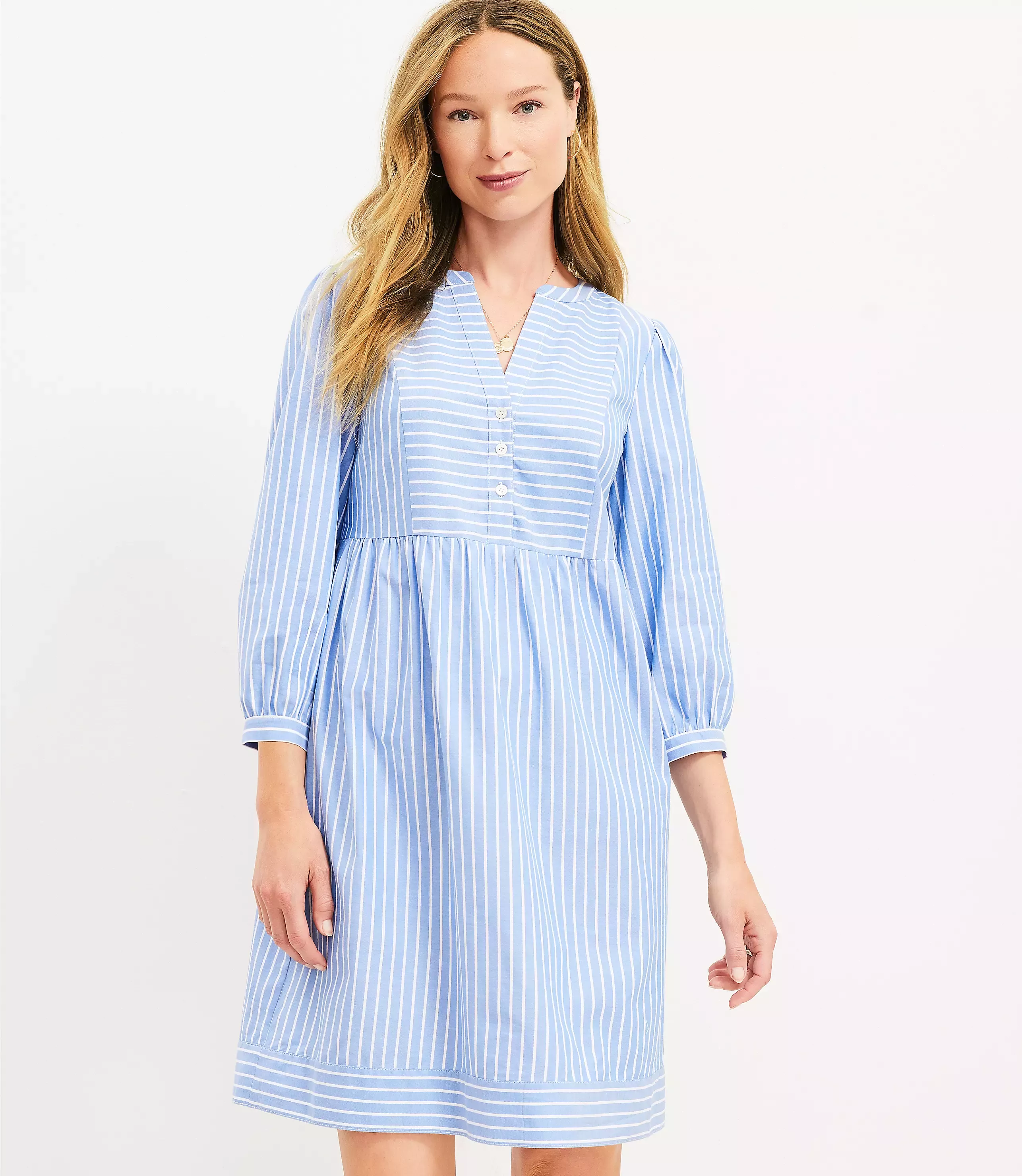 Striped Twist Short Sleeve Shift … curated on LTK