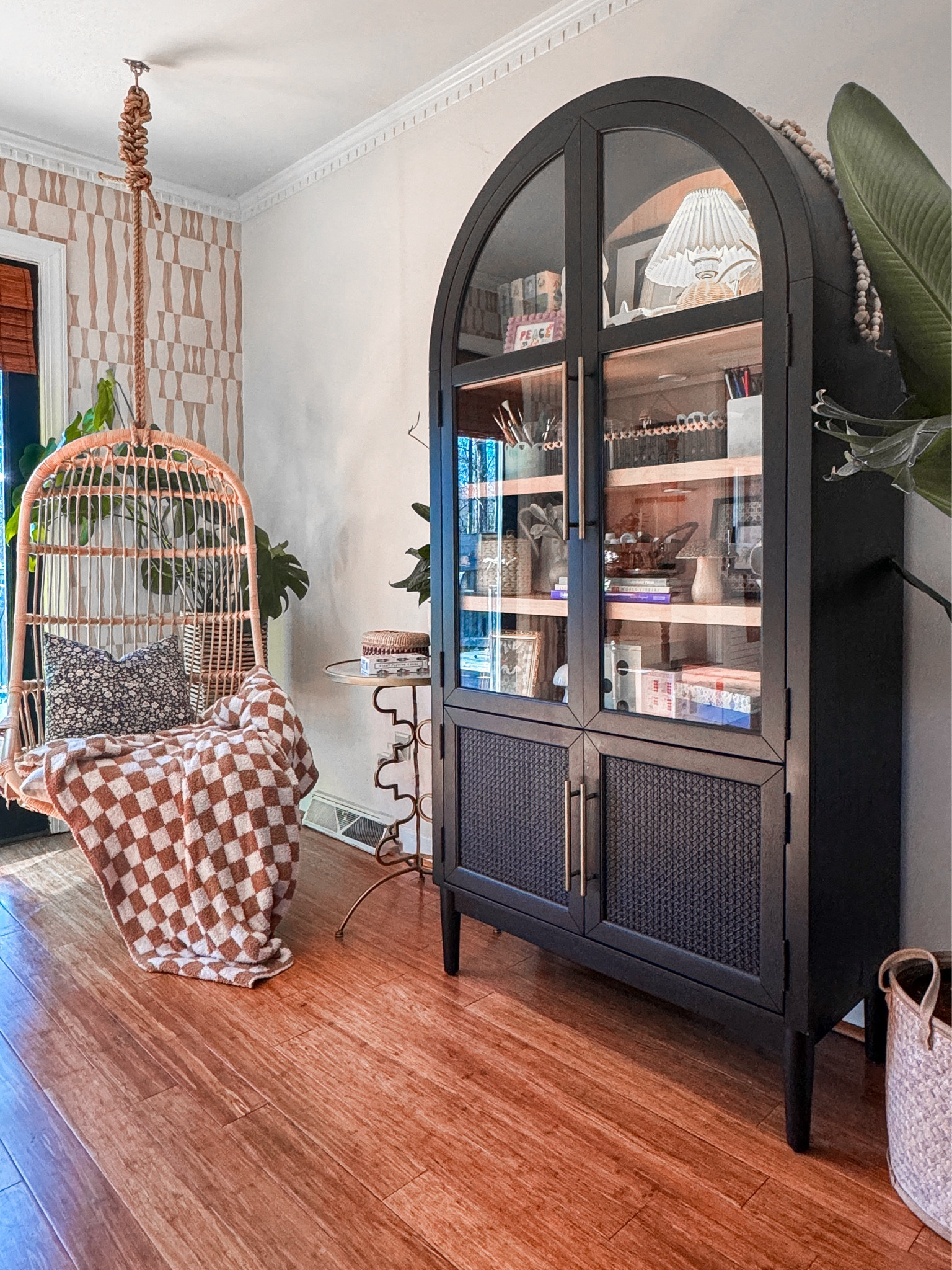 Serena and Lily SALE hanging chair 50% off! Arch cabinet lookalikes. (Pictured is sold out) Styling accessories. 

#LTKsalealert #LTKSpringSale #LTKhome