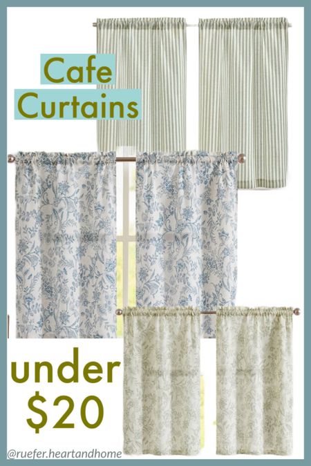 Cute cafe curtains, cottage style curtain panels, cottagecore, classic cafe style curtains 

#LTKfindsunder50 #LTKSeasonal #LTKhome
