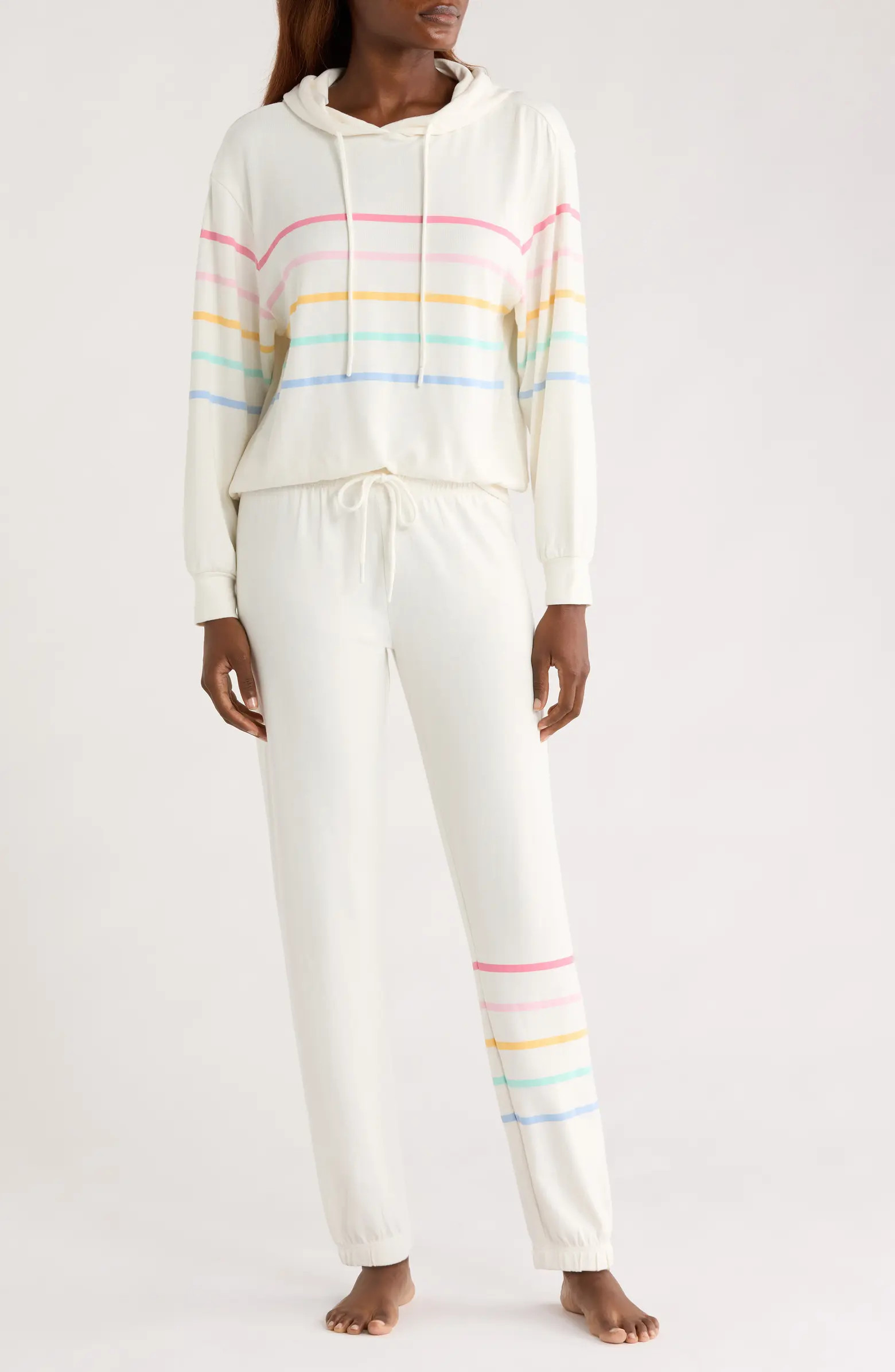 Stripe Pajama Hoodie & Jogger Set | Nordstrom