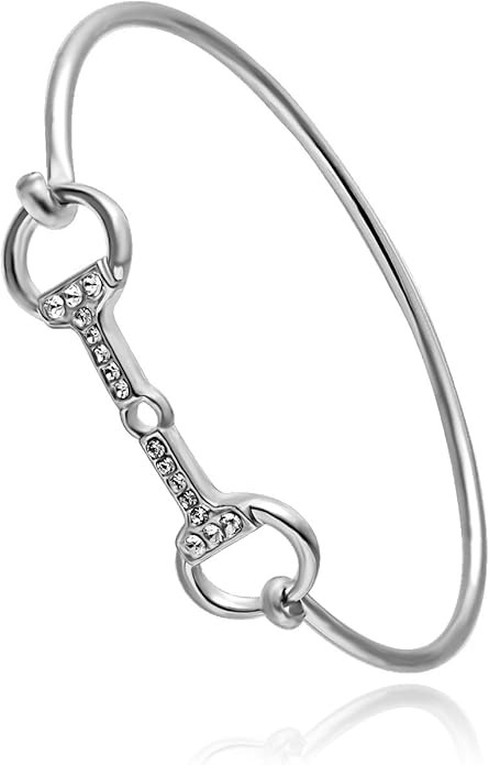 Horse Snaffle Bit Bracelet Double Horse Stirrup Lariat Necklace Horse Gift For Women | Amazon (US)