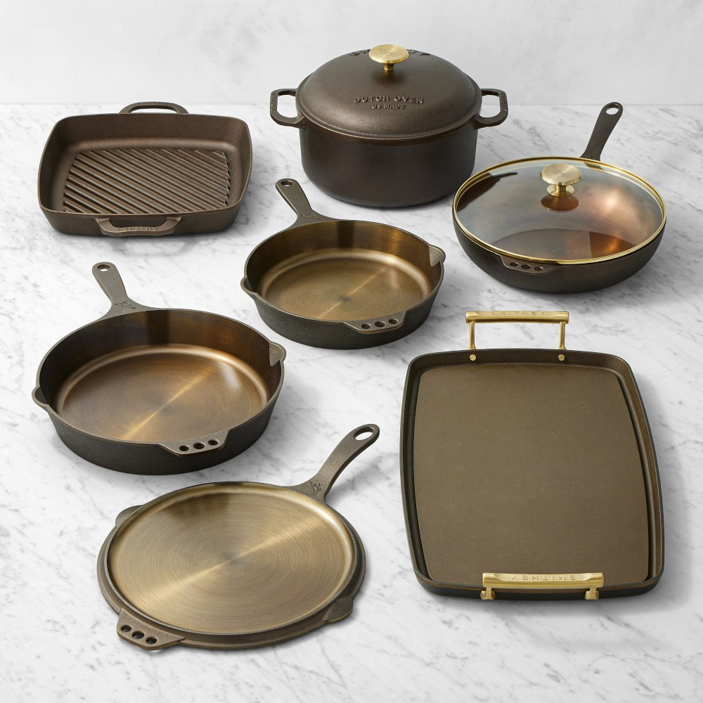 Smithey Seasoned Cast Iron 9-Piece Cookware Set | Williams-Sonoma