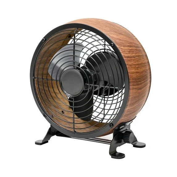 Better Homes & Gardens 5” Retro Small Fan with 3 Speed Settings, USB-C Plug, Adjustable Tilt, V... | Walmart (US)