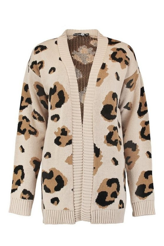 Tall Leopard Cardigan | Boohoo.com (US & CA)