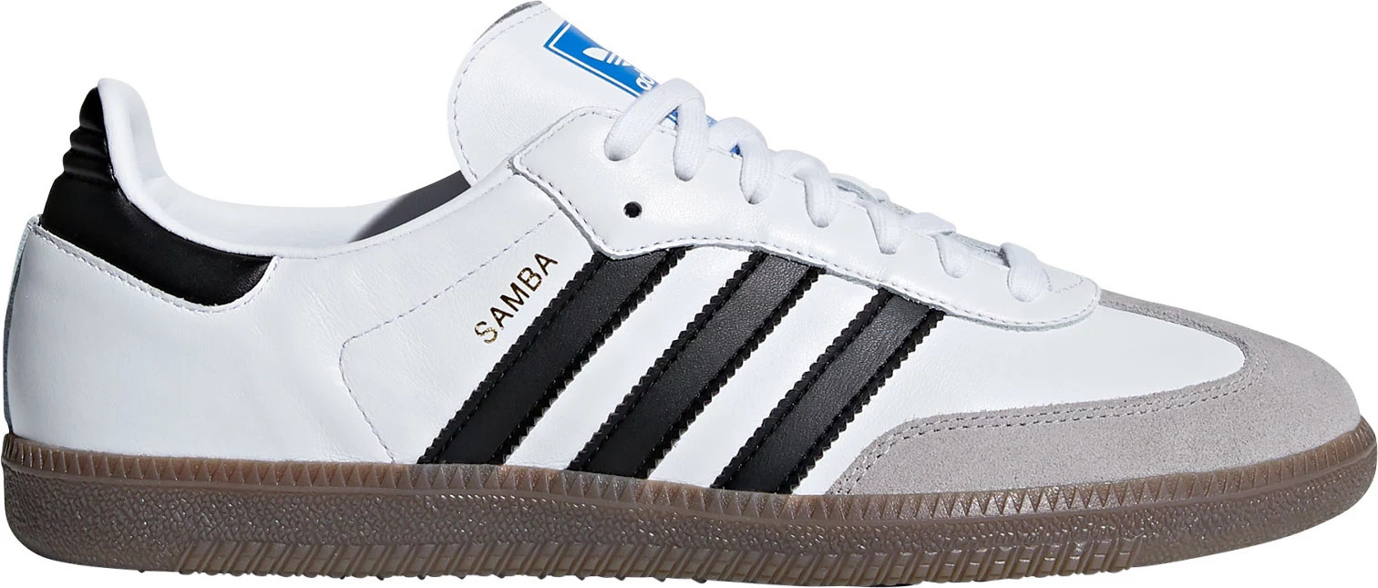 adidas Samba OG Shoes, Men's, M5/W6, White/Black/Gum | DICK'S Sporting Goods