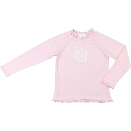 Pink Ruffle Rashguard | Cecil and Lou