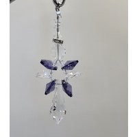 Swarovski Crystal Tanzanite Angel Suncatcher/ Prism/ Ornament; Purple; Beautiful Reflects Rainbows | Etsy (US)
