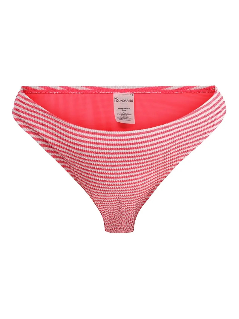 No Boundaries Calzón de Baño a Rayas Arrugado, para Mujer | Walmart (US)