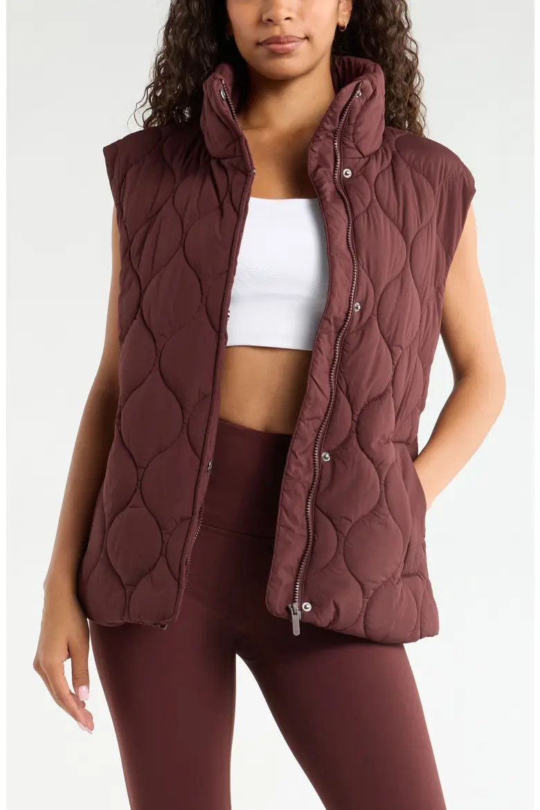 Skyline Belted Puffer Vest (Women) | Nordstrom | Nordstrom