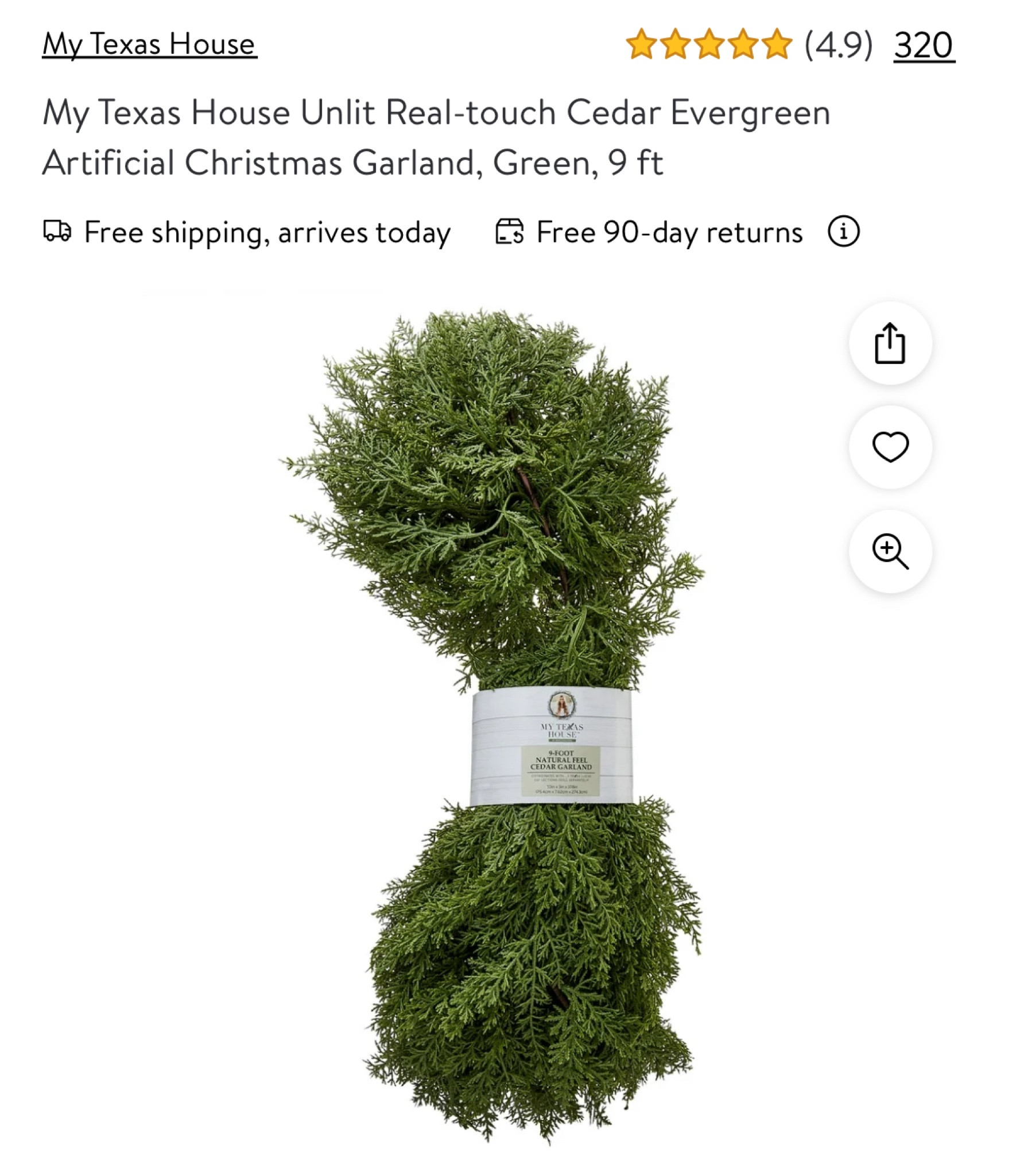 If you need garland this just came back in stock!!! 🏃‍♀️ 

#LTKHoliday #LTKSeasonal