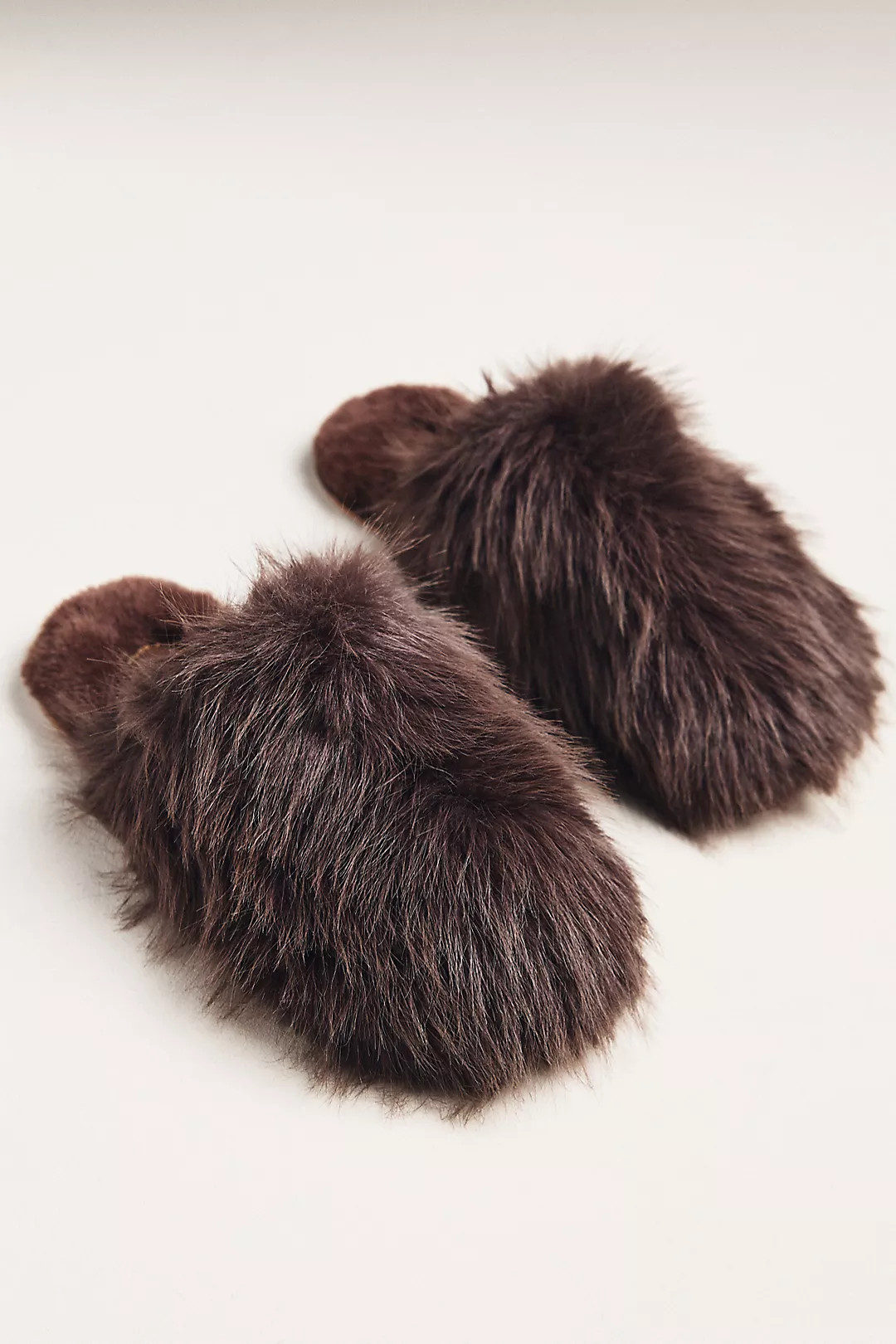 Maeve Fuzzy Faux-Fur Slippers | Anthropologie (US)