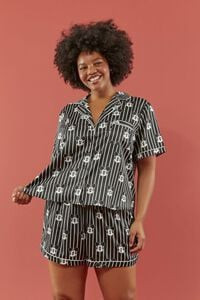 Plus Size Disney Mickey Mouse Shirt & Shorts Pajama Set | Forever 21 | Forever 21 (US)