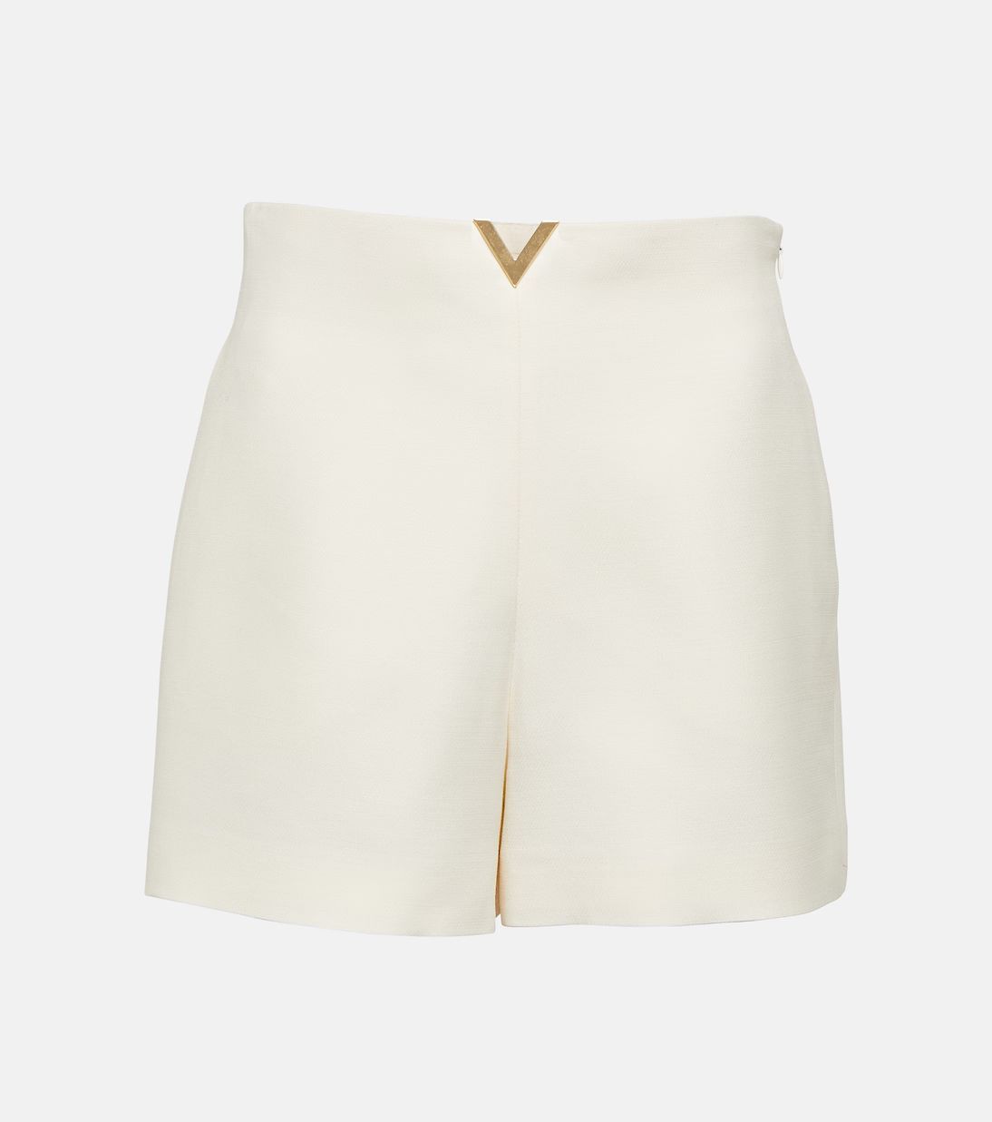 Vlogo wool and silk crêpe shorts | Mytheresa (US/CA)