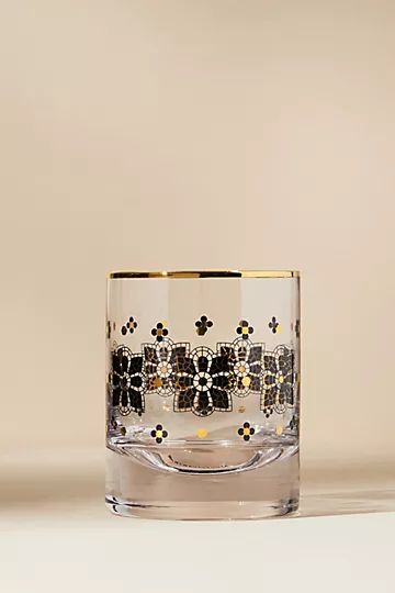 Bistro Tile Old Fashioned Glass | Anthropologie (US)