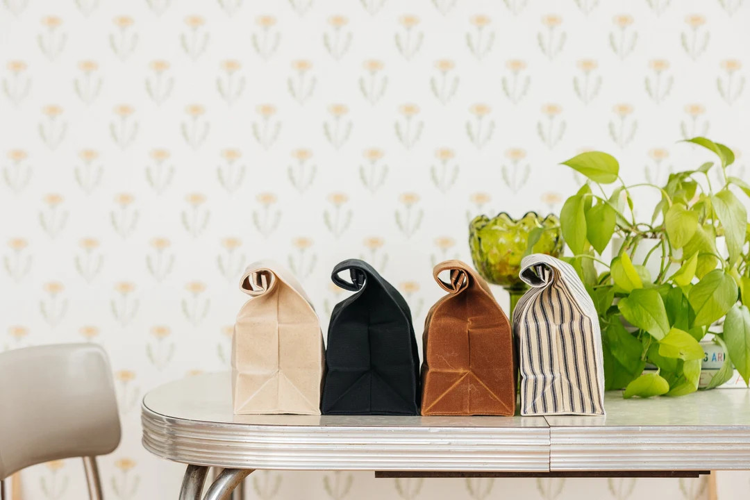 Lunch Bag // the Original Waxed Canvas Lunch Bag // Brown Bag - Etsy | Etsy (US)