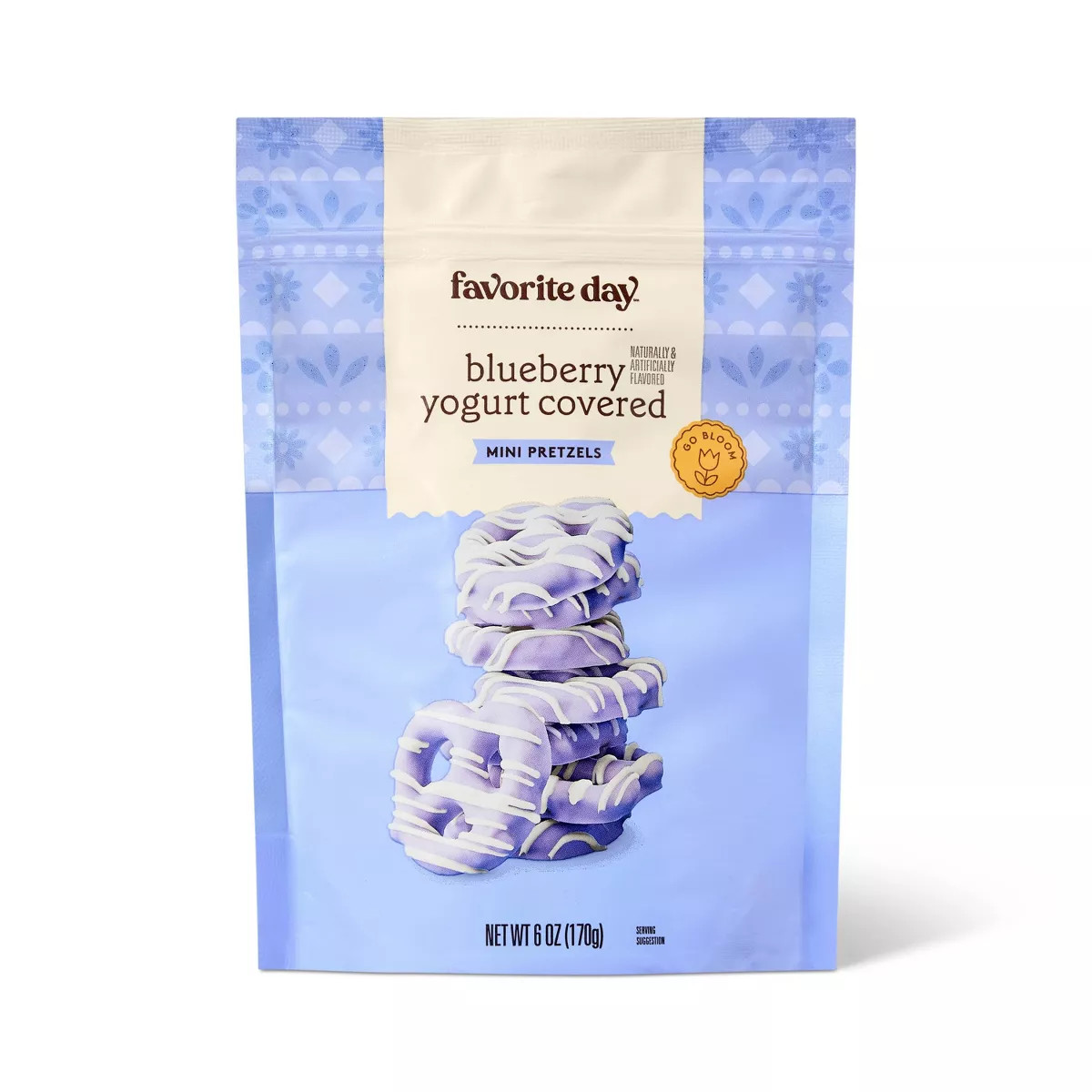 Spring Easter Blueberry Flavored Yogurt Covered Mini Pretzel Twist with White Drizzle - 6oz - Fav... | Target