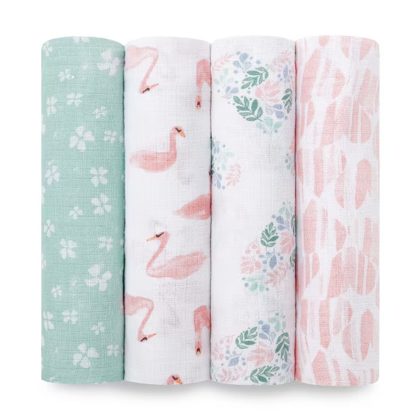 aden + anais essentials Muslin Swaddles - 4pk | Target
