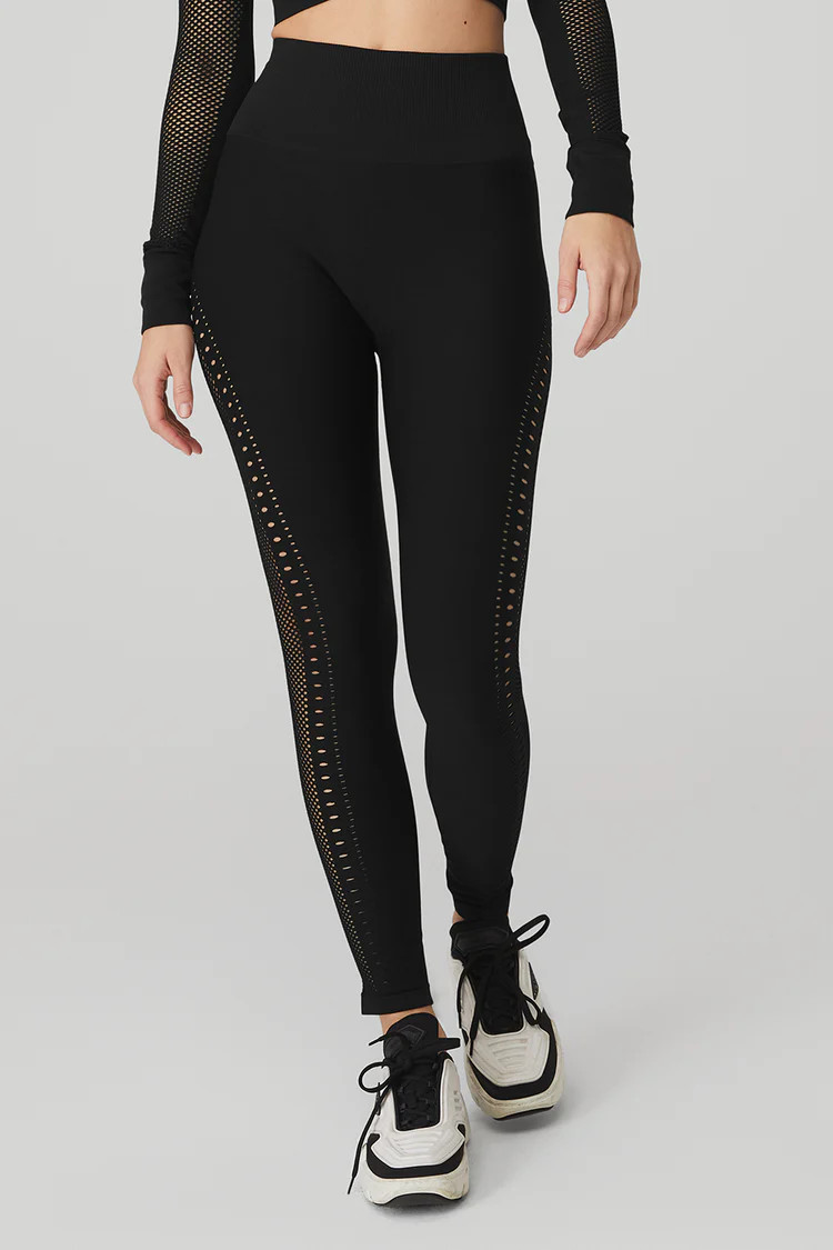 Seamless High-Waist 7/8 Open Air Legging | Alo Yoga (US)
