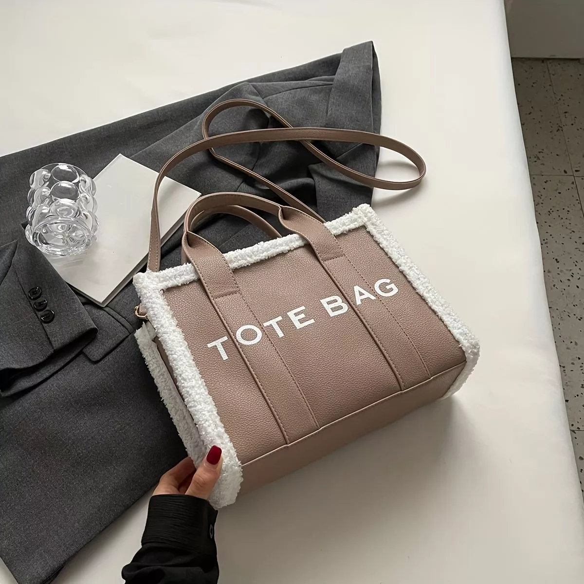 Small Letter Print Crossbody Bag, Color Contrast Mobile Phone Bag, Fashion  Shoulder Purse For Women - Temu