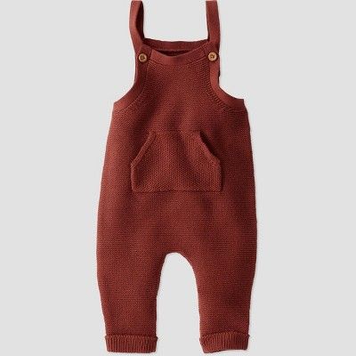 Baby Organic Cotton Sweater Overalls - little planet by carter's Copper | Target
